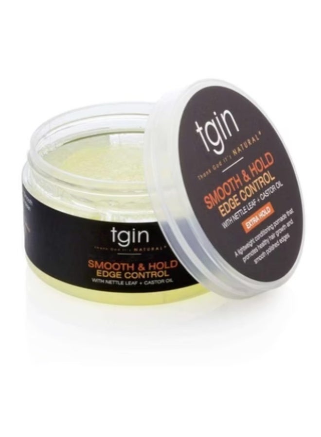 Gentle Smooth & Hold Edge Control Infused, Honey & Custard Oil for Natural Hair - Dry Hair - Curly Hair - 4oz